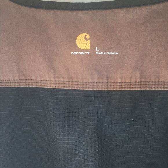 Carhartt Black & Gray Scrub Top Men's Size L - Picture 8 of 15